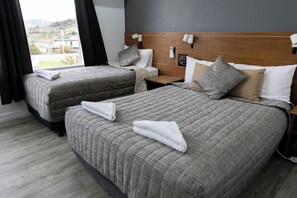 Escritorio, wifi gratis y ropa de cama 