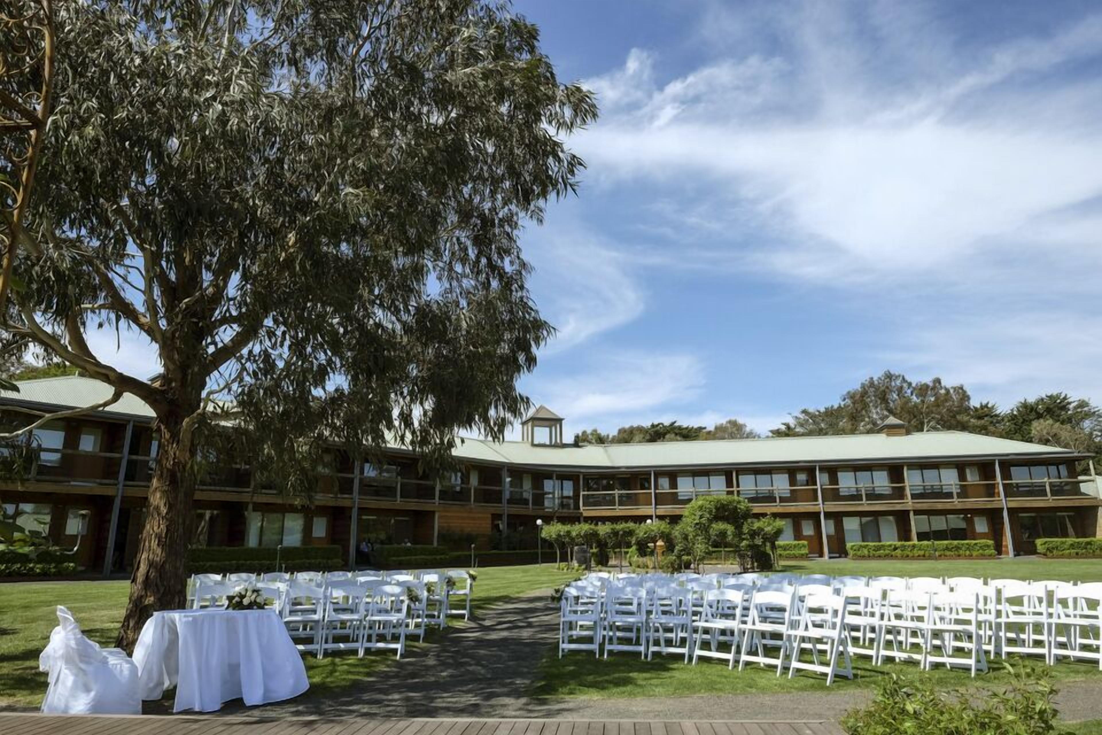 outdoor wedding area