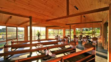 Área externa para casamento