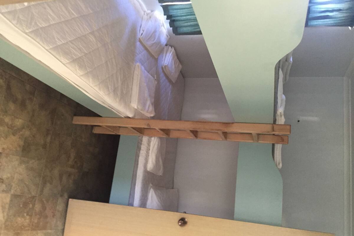 Familien-Ferienhütte, 2 Schlafzimmer | Bügeleisen/Bügelbrett, kostenloses WLAN