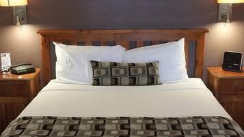 Premium bedding, down duvets, pillow-top beds, blackout curtains