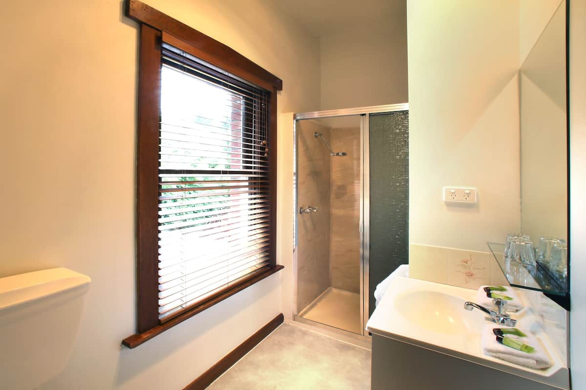 heritage budget double room | bathroom | shower, free toiletries, towels