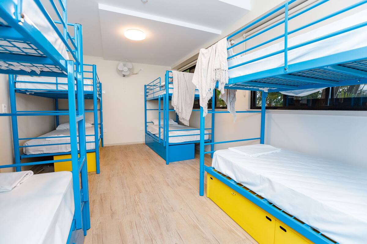 Standard Shared Dormitory, Mixed Dorm, Non Smoking, Shared Bathroom (8 Bed Dorm Room) | In-room safe, iron/ironing board (on request), WiFi (free), bed sheets