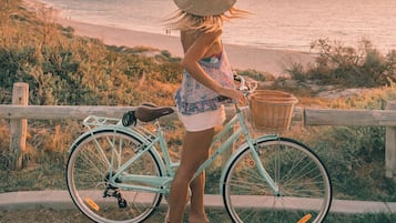 Beach nearby, beach towels