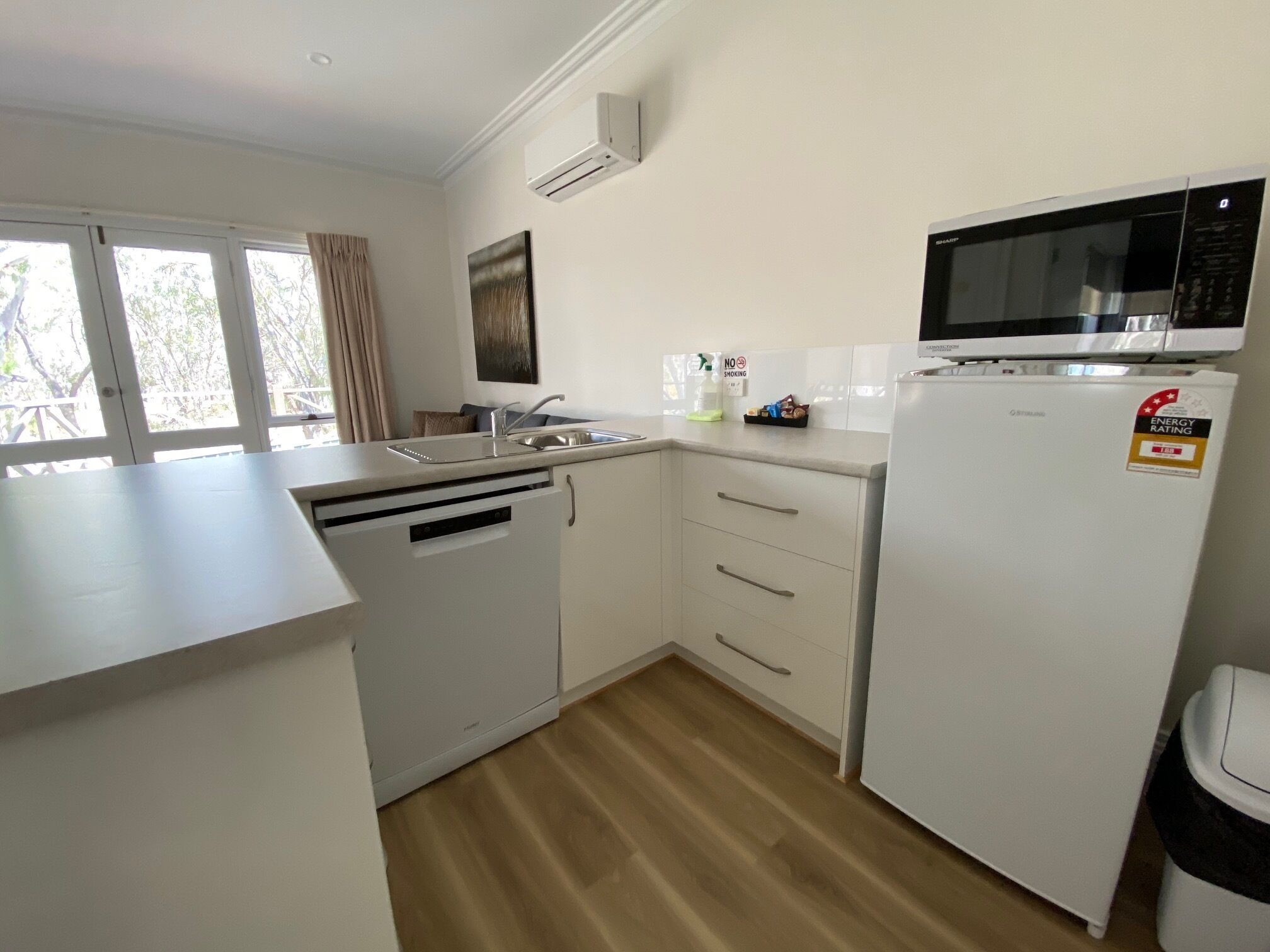 Self- Contained 2 bedroom unit | Private kitchen | Mini-fridge, microwave, toaster