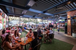 Breakfast, lunch and dinner served