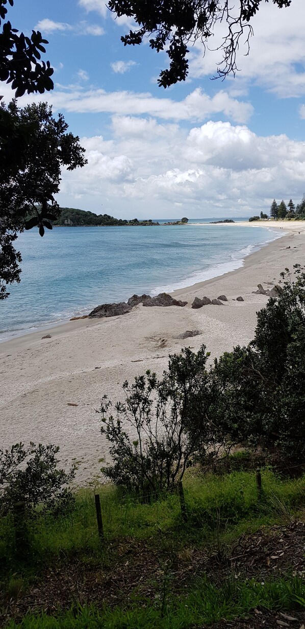 Beach nearby, white sand