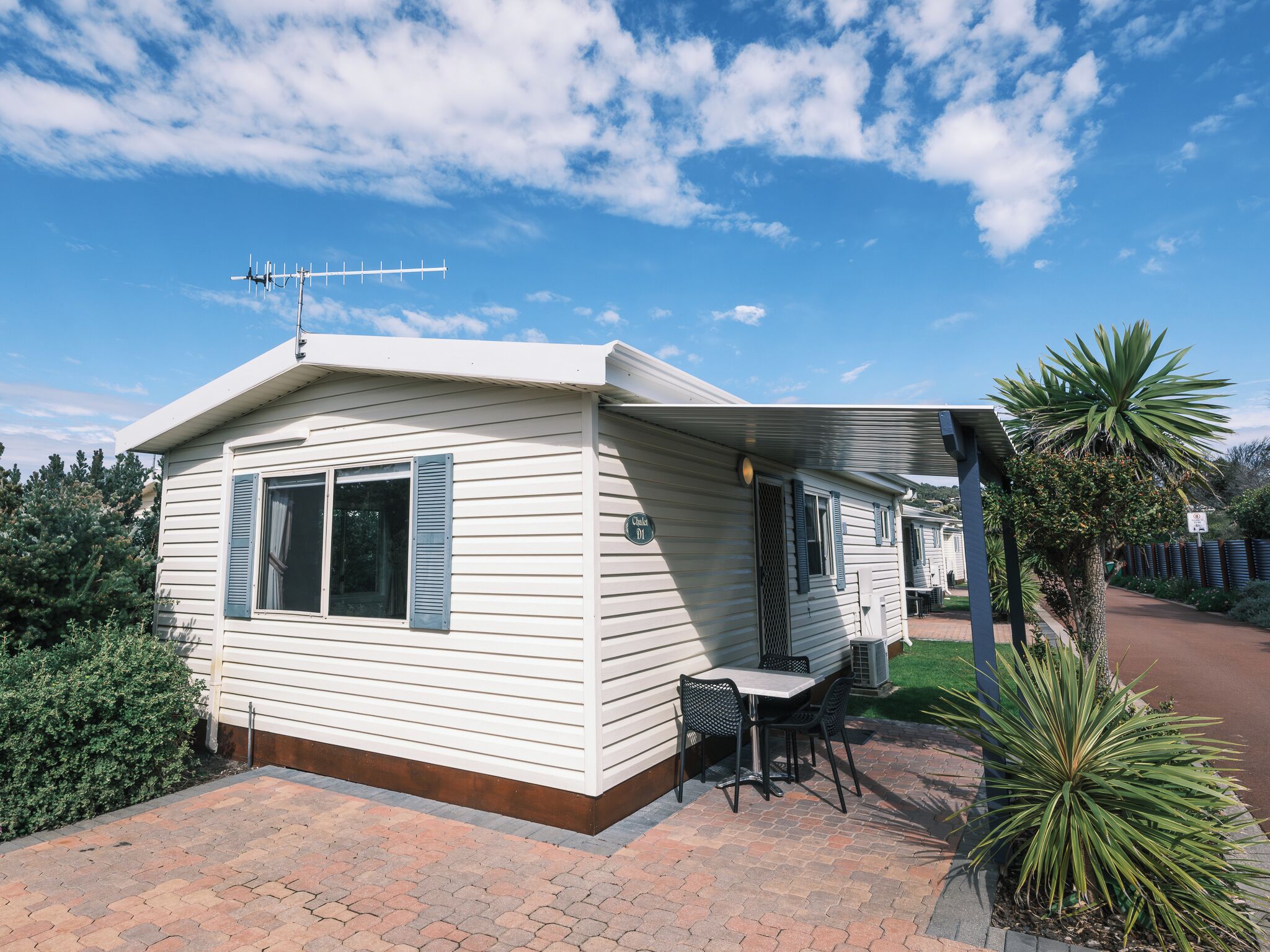家庭木屋, 2 間臥室, 庭院, 花園景觀 (Chalet) | 露台/庭院