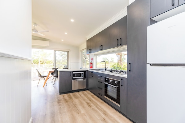 Deluxe Villa, 2 Bedrooms | Private kitchen | Full-sized fridge, microwave, stovetop, electric kettle