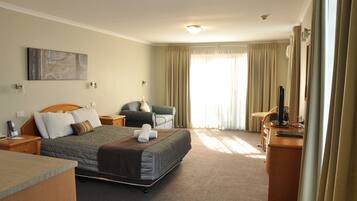Deluxe Double Room | Premium bedding, desk, iron/ironing board, cribs/infant beds