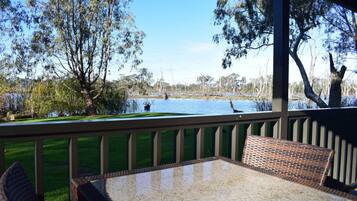2 Bedroom Waterfront Cabin- Access Friendly | Terrace/patio