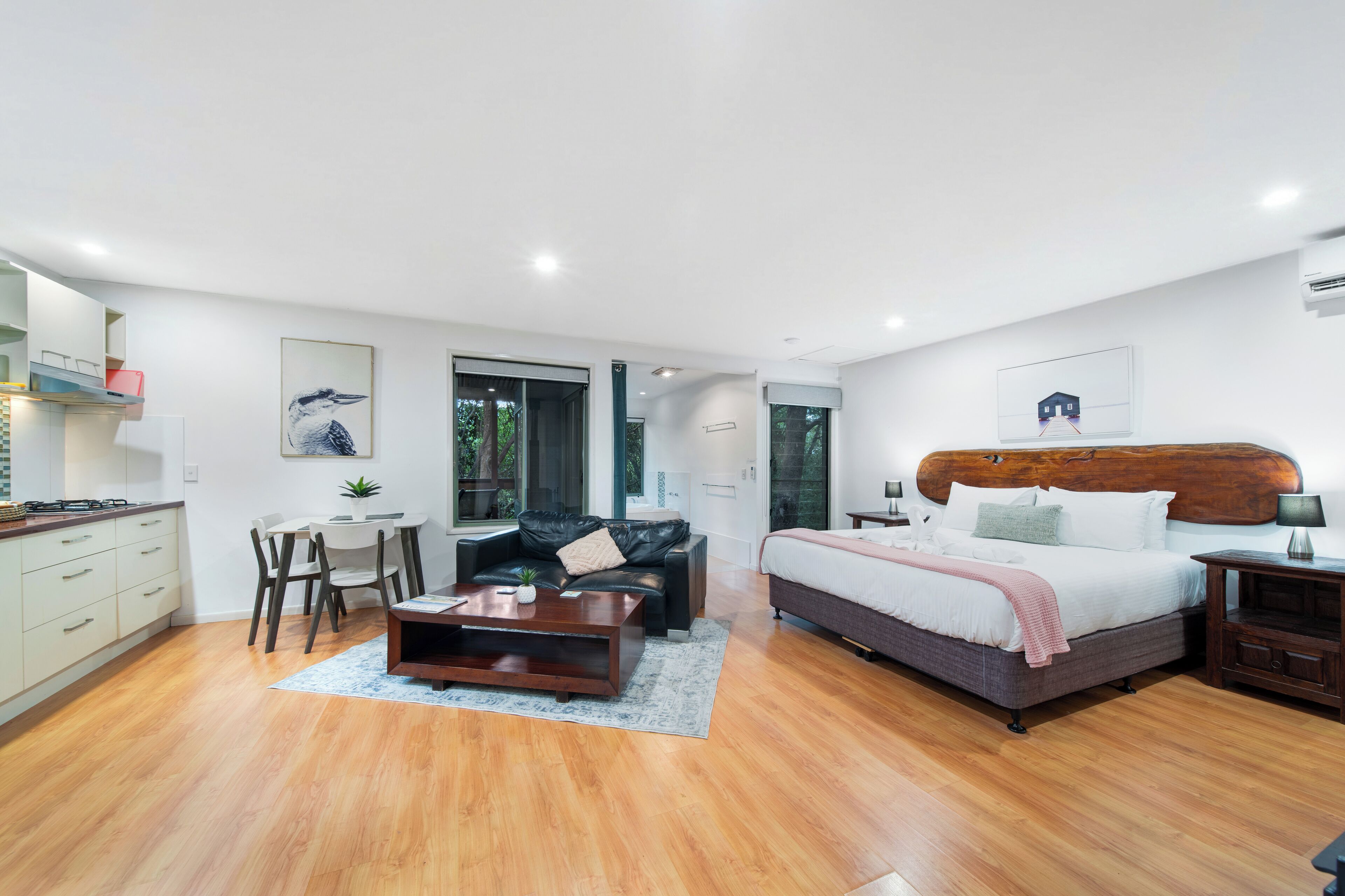 Standard-studio, tupakointi kielletty, keittotila (Gum-nut Cottage) | 1 makuuhuone, yksilöllisesti sisustettu, yksilöllisesti kalustettu