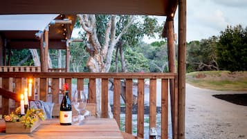 Luxury Glamping Family Tent (No Pets) | Terrace/patio