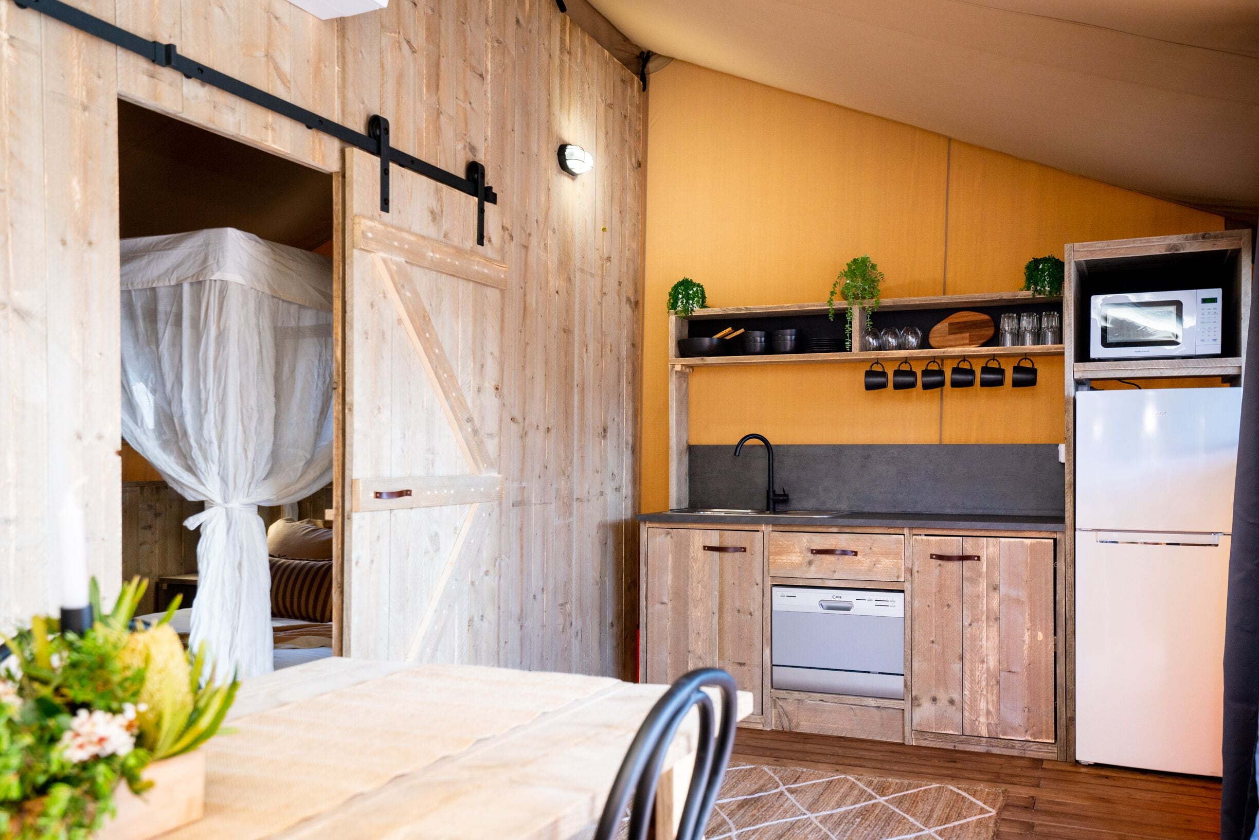 luxury glamping lodge (no pets) | private kitchen | toaster, eco-friendly cleaning products