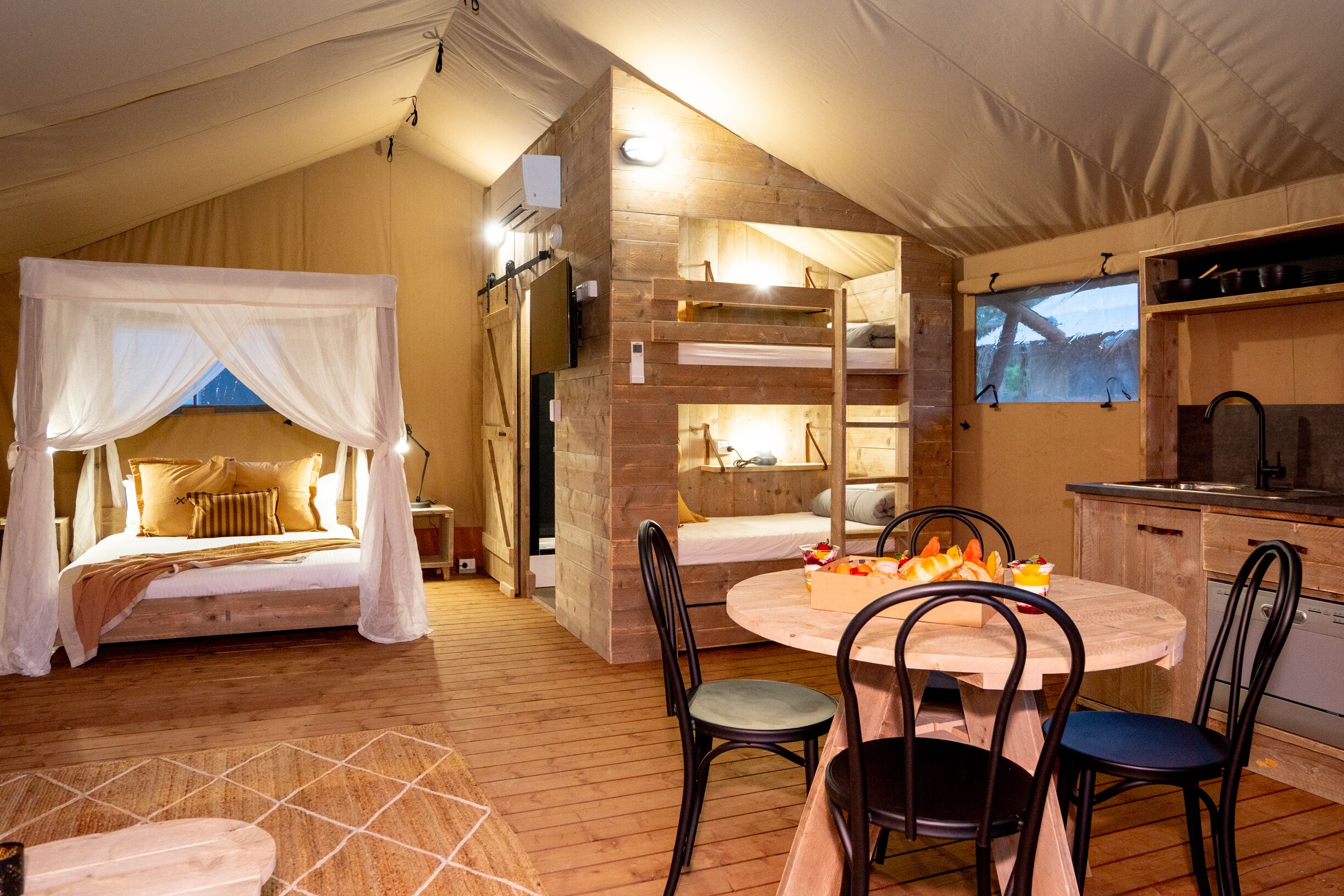 couples glamping tent (no pets) | living area