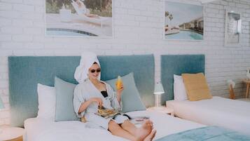 Deluxe Double or Twin Room, Multiple Beds, Kitchenette | Premium bedding, down duvets, pillow-top beds, individually decorated