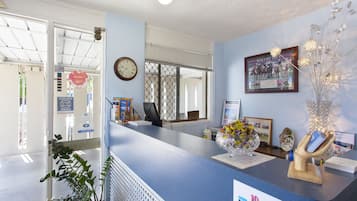 Check-in/check-out kiosk