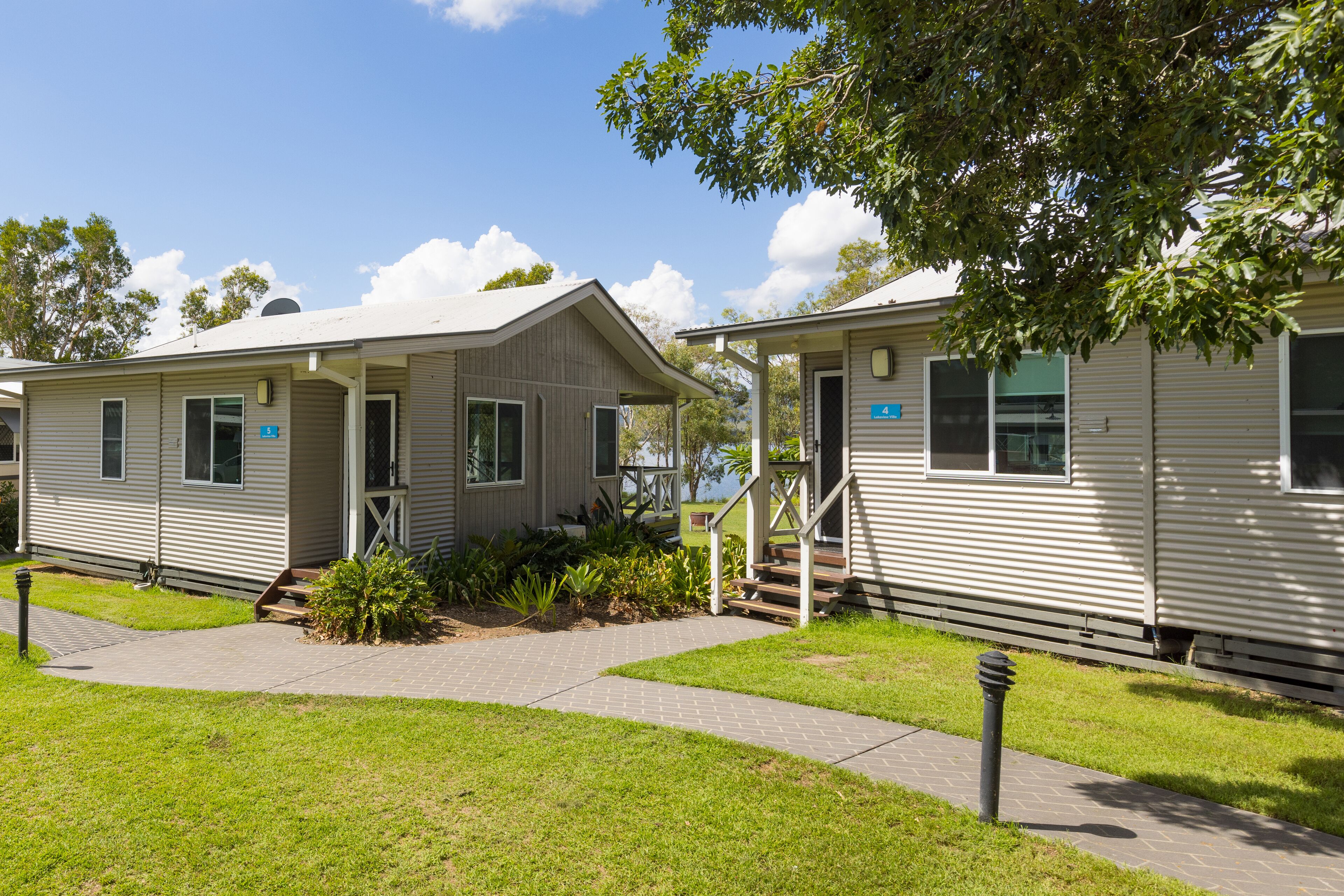 Villa, uitzicht op meer | Beddengoed