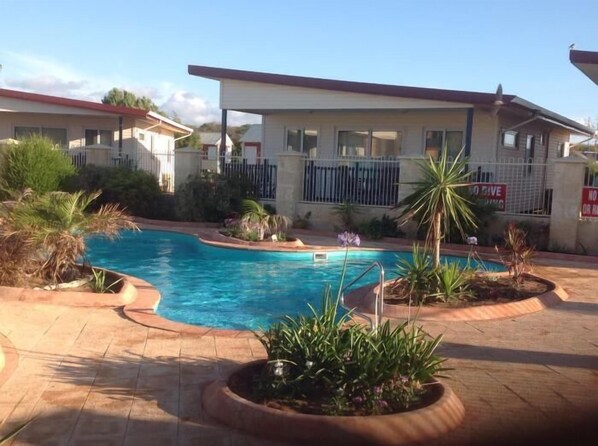 2 outdoor pools, open 7:30 AM to 7:00 PM, pool umbrellas, sun loungers