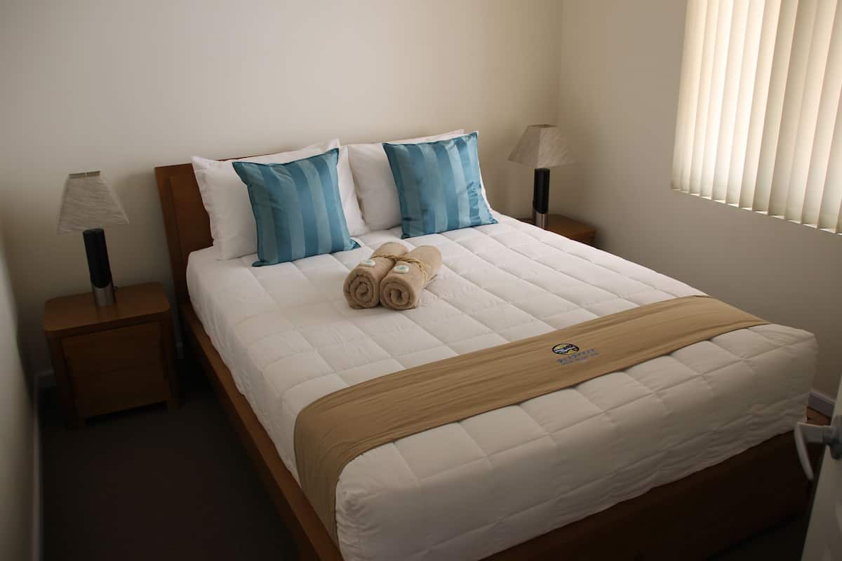 Premium bedding, pillowtop beds, blackout drapes, soundproofing