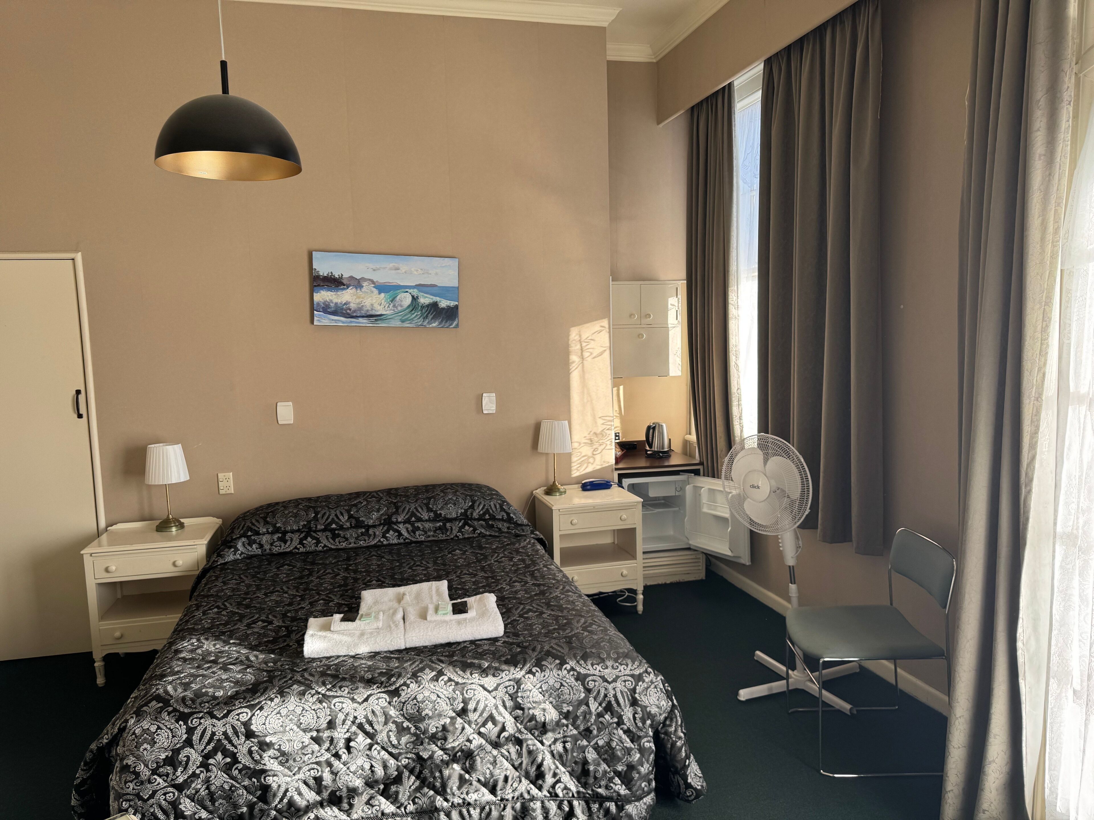 Individually decorated, individually furnished, iron/ironing board