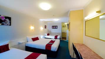 Desk, iron/ironing board, free WiFi, bed sheets