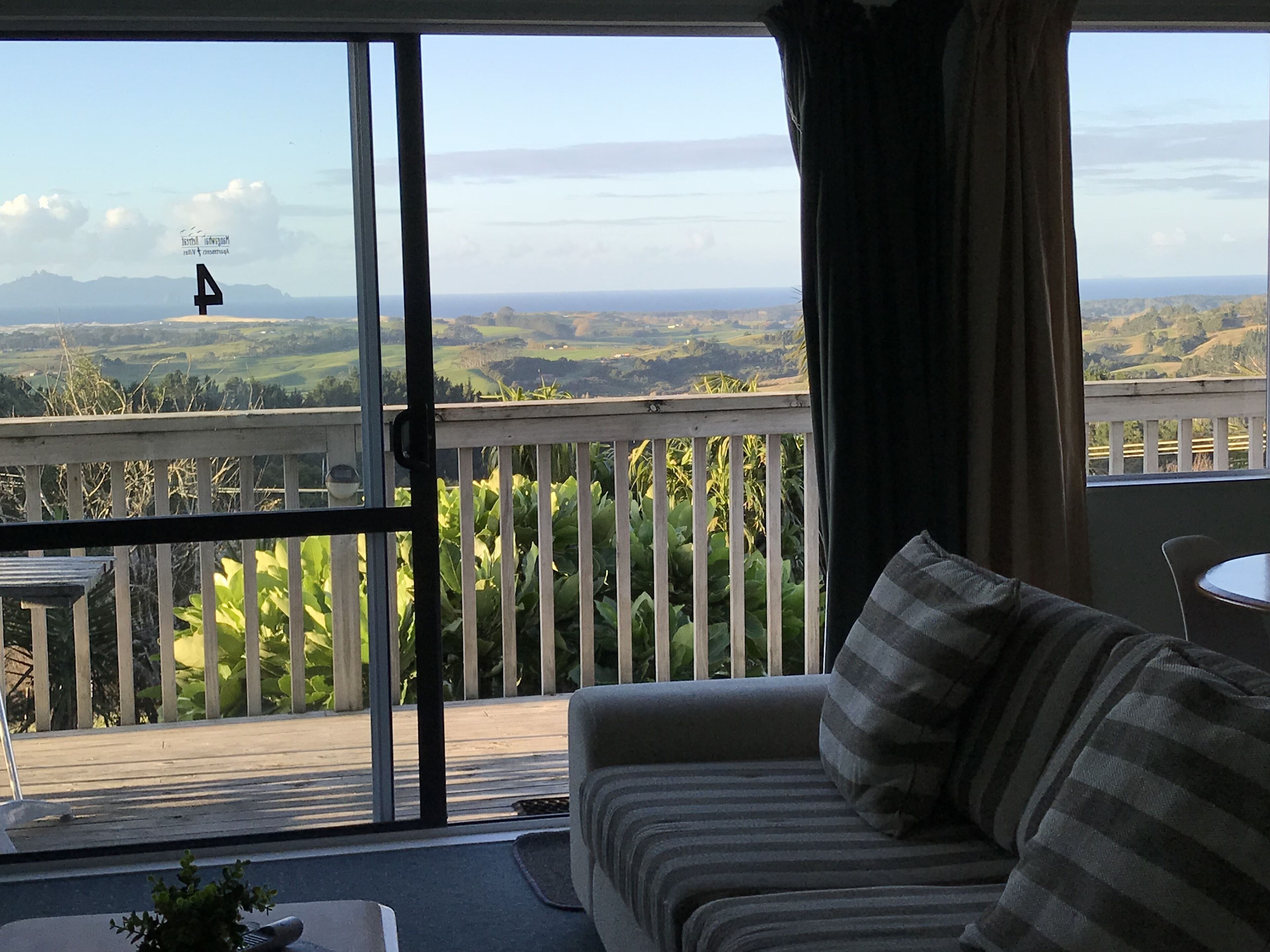 Panoramic Apartment, 1 Queen Bed, Kitchenette, Ocean View | View from room
