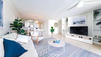 3 Bedroom Roof Top Apartment | Living area | Flat-screen TV