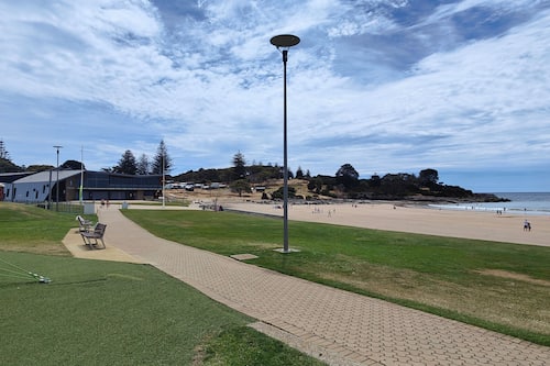 Beach nearby, white sand