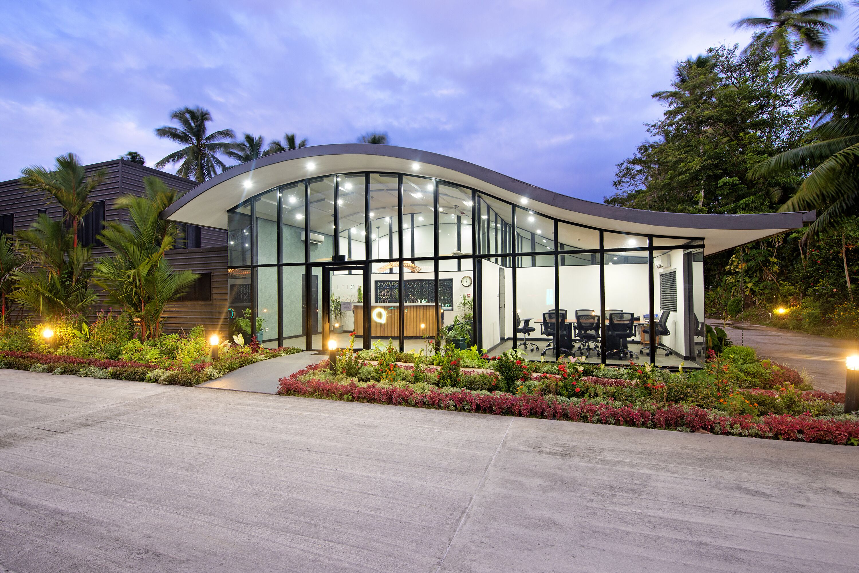 Voorkant van accommodatie