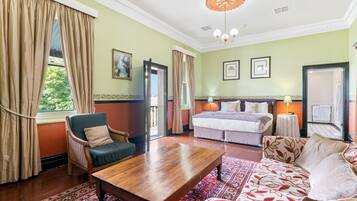 Huone (The Tartan Room) | 1 makuuhuone, silitysrauta/-lauta, ilmainen Wi-Fi, vuodevaatteet