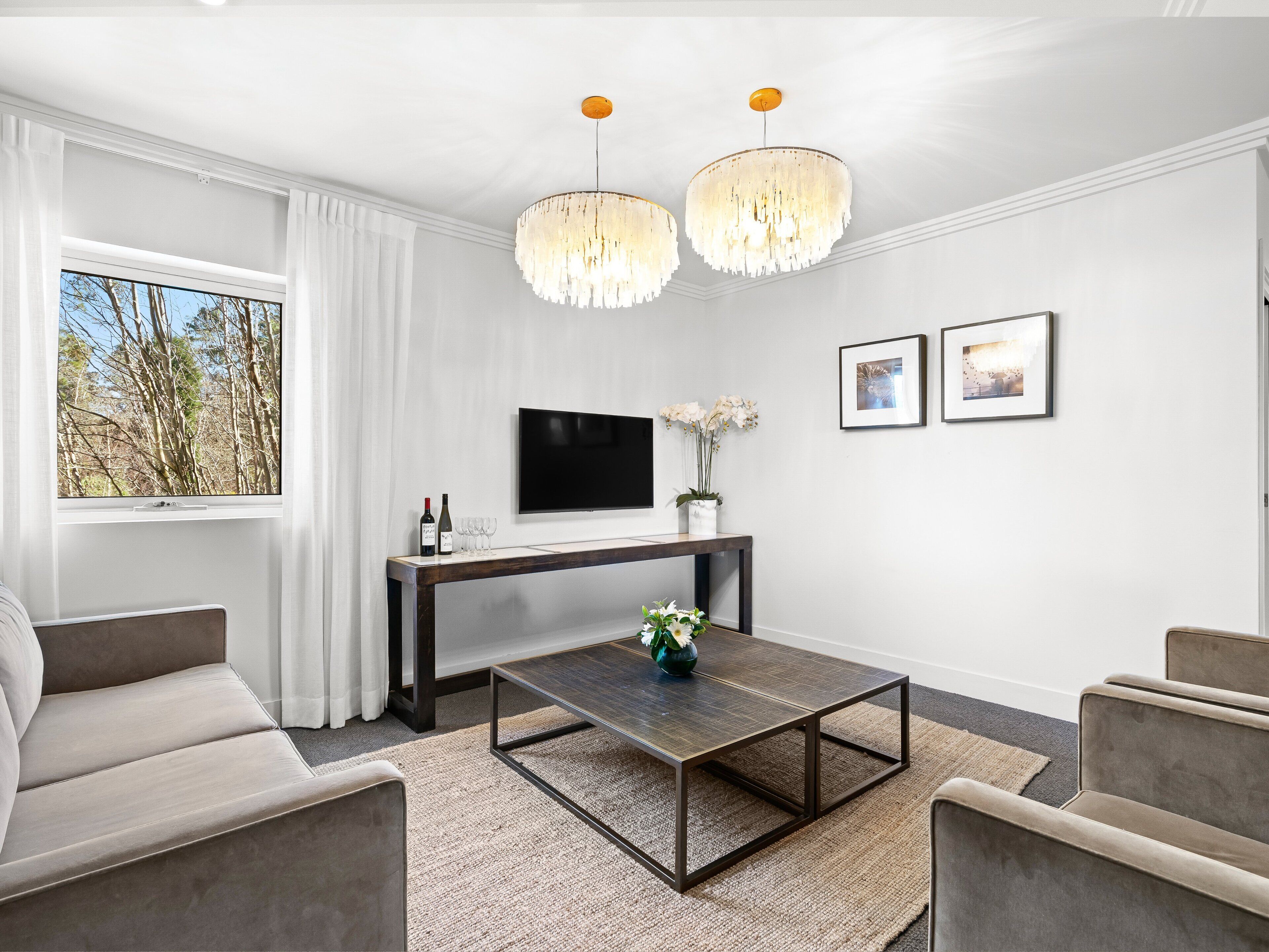 the sanctuary suite | premium bedding, desk, iron/ironing board, cots/infant beds