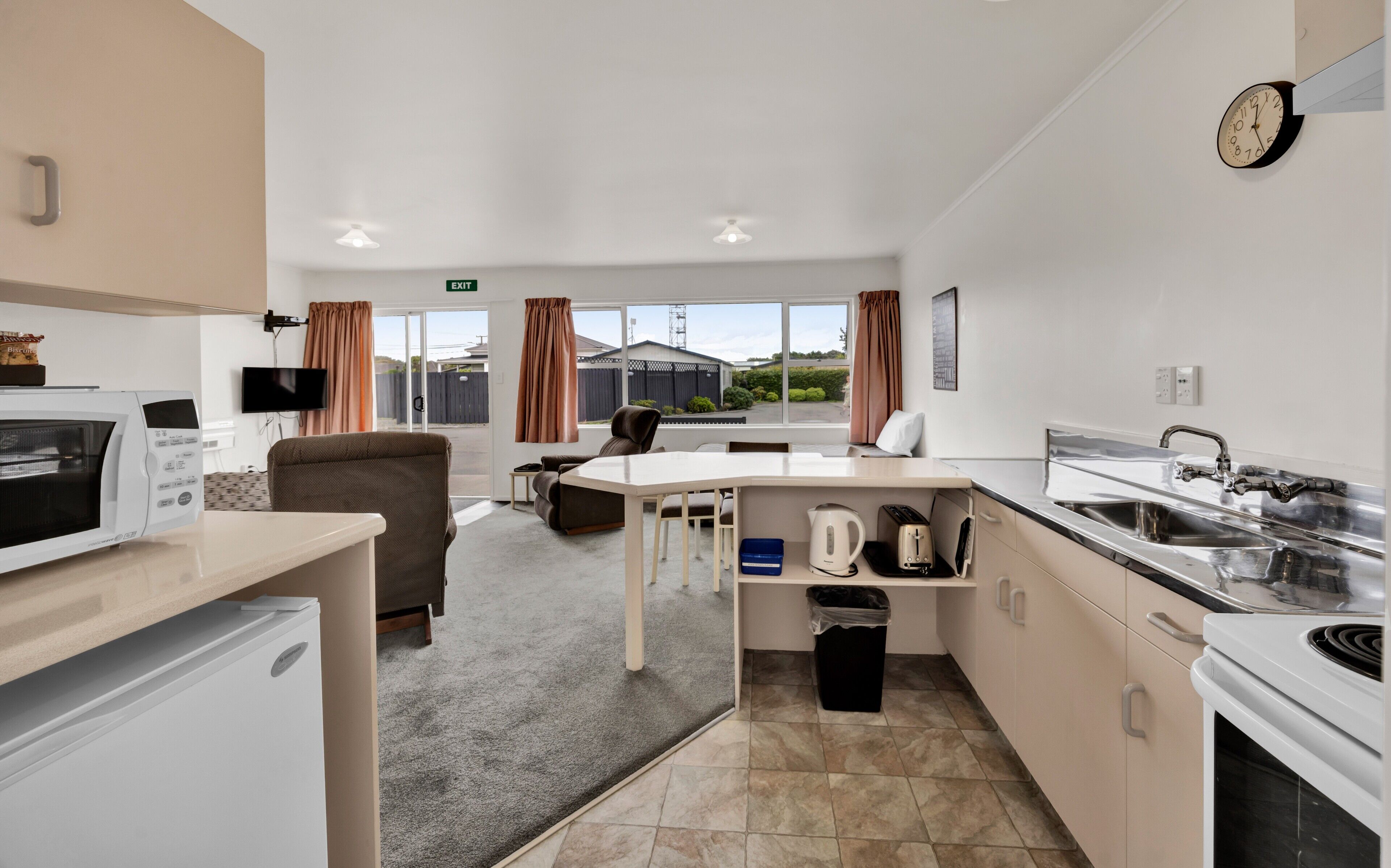 Family 1 Bedroom Unit | Private kitchen | Mini-fridge, microwave, electric kettle, toaster