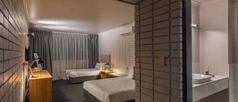 Individually furnished, blackout curtains, WiFi, bed sheets