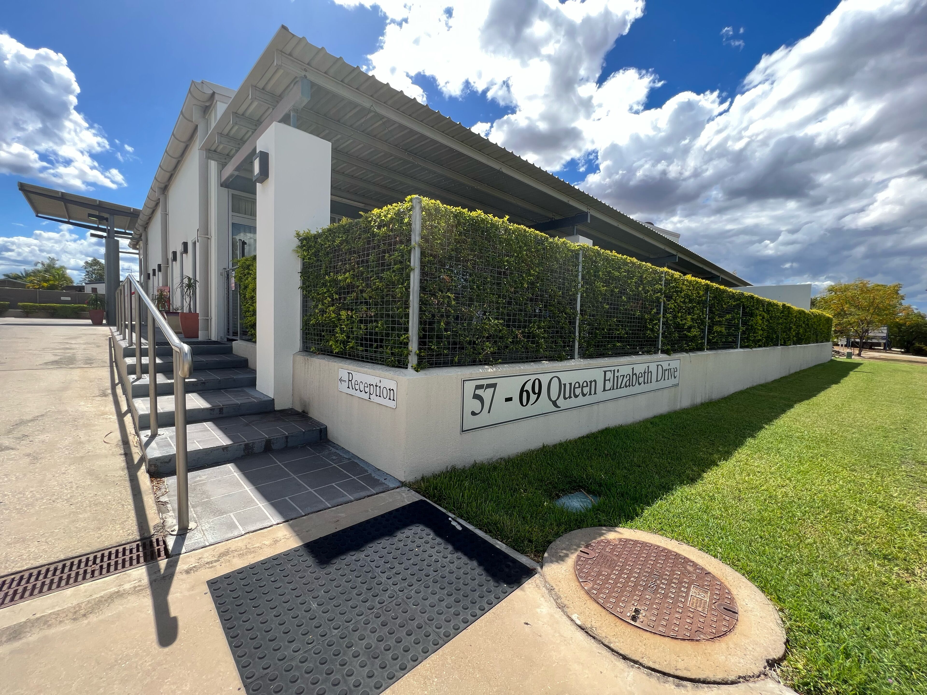 Overnatningsstedets facade