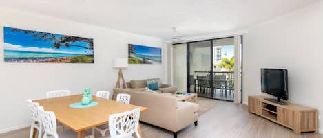 50-inch flat-screen TV with digital channels, TV