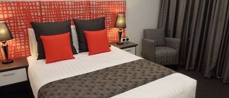 Premium bedding, pillowtop beds, iron/ironing board, free WiFi