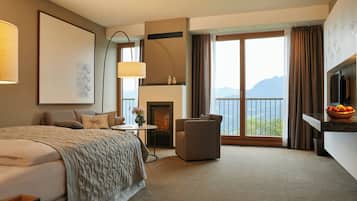 Ropa de cama de alta calidad y minibar