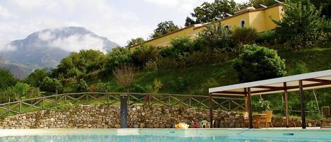 Außenpool, Liegestühle