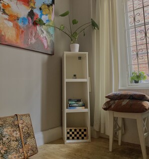 Blackout curtains, iron/ironing board, free WiFi