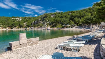 Vlak bij het strand