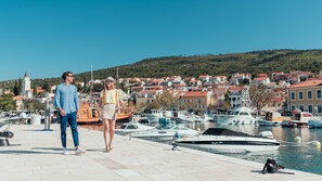 Vue sur la ville depuis l’hébergement