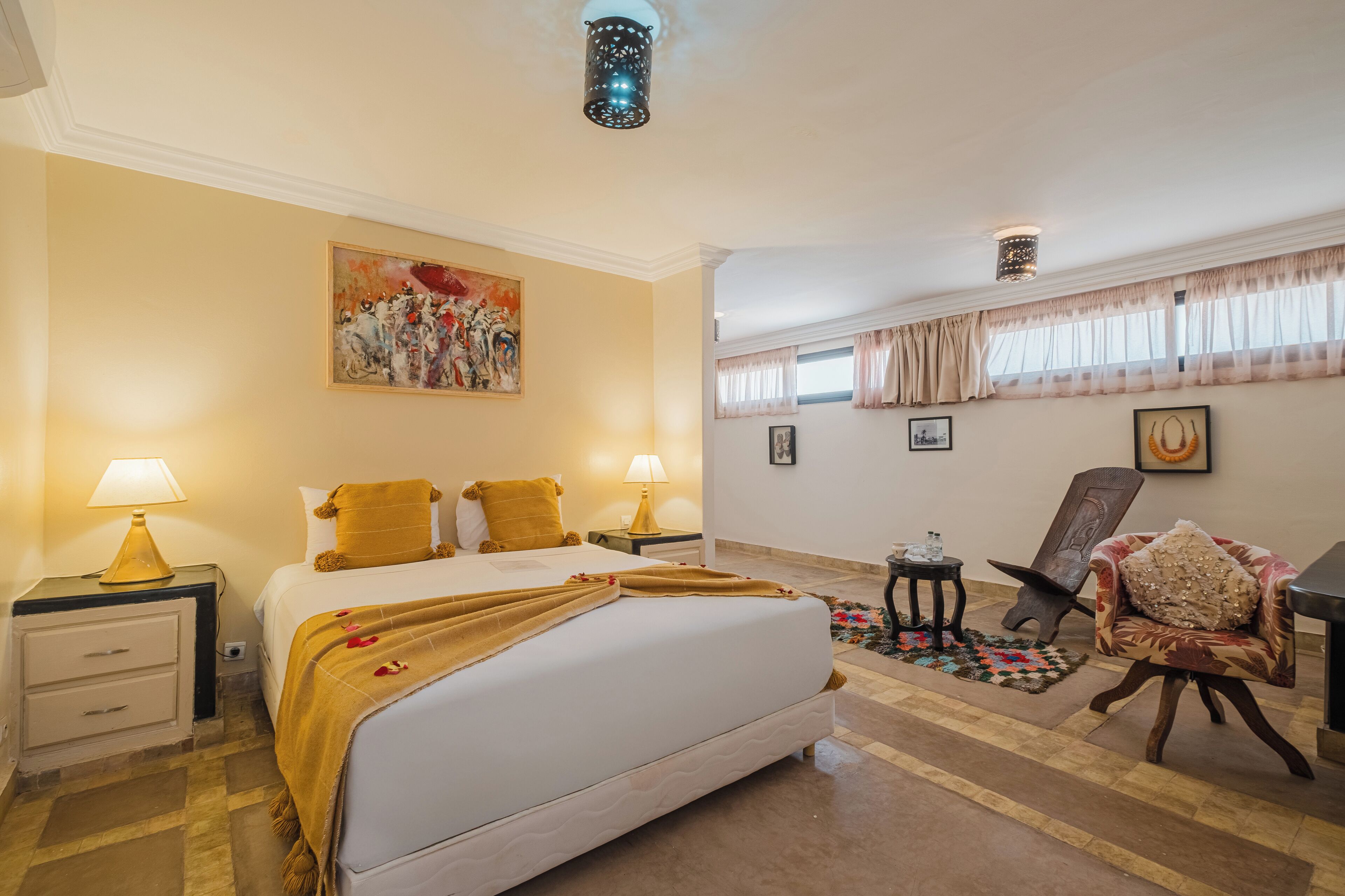 Family Suite Deluxe Ambre | エジプト綿のシーツ、高級寝具、ミニバー、防音設備