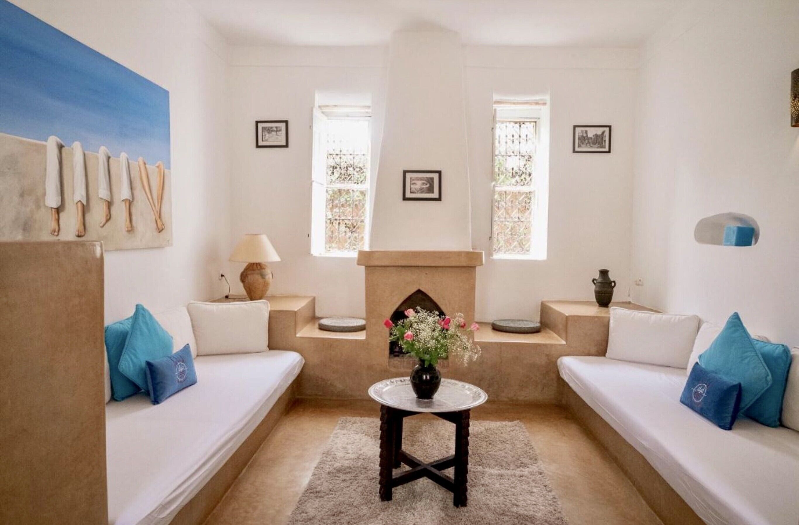 deluxe suite (blue) | living area