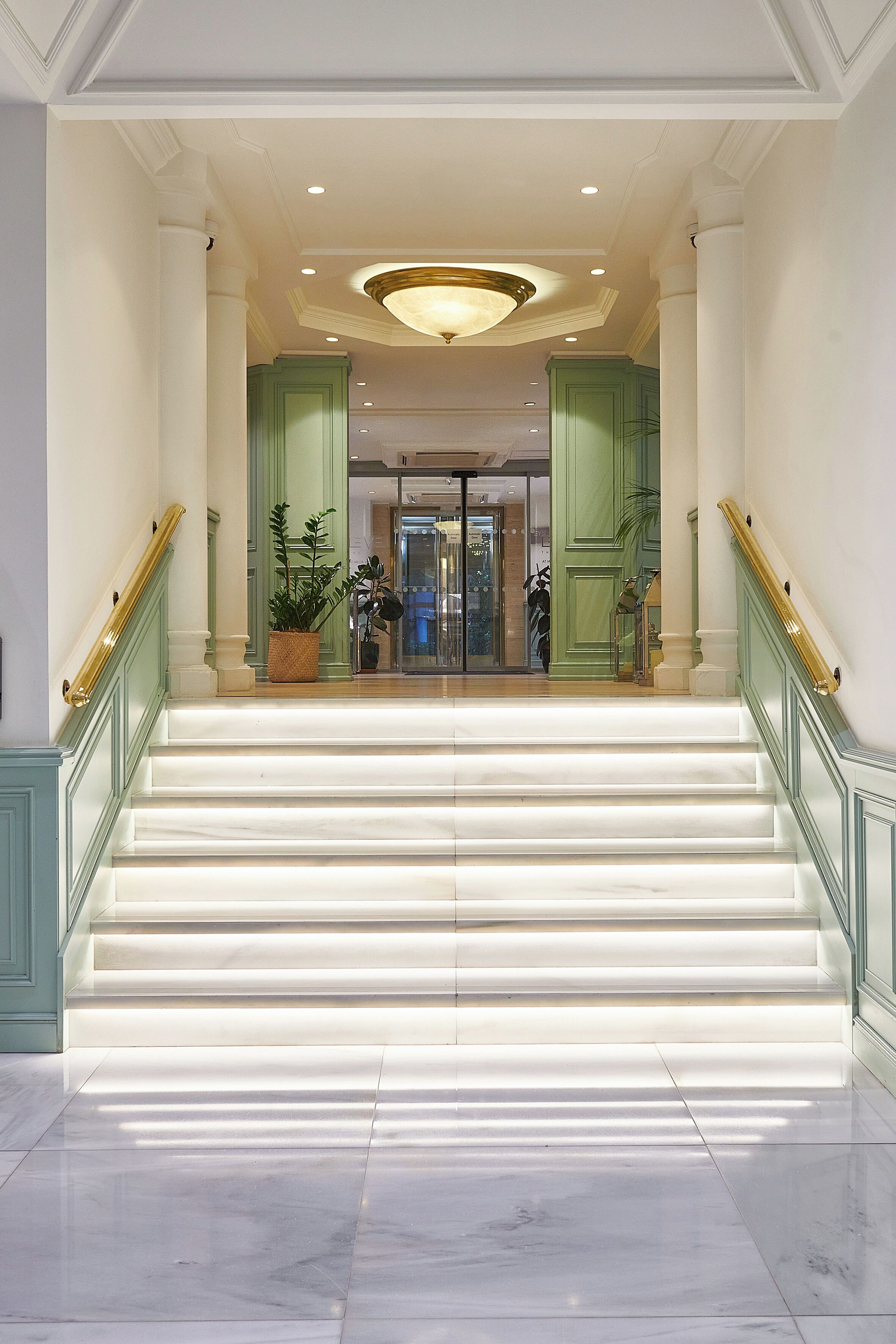 Interior entrance