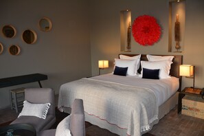 Luxury Double Room | In-room safe, desk, free WiFi, bed sheets - Le Palais Paysan (Tameslouht)