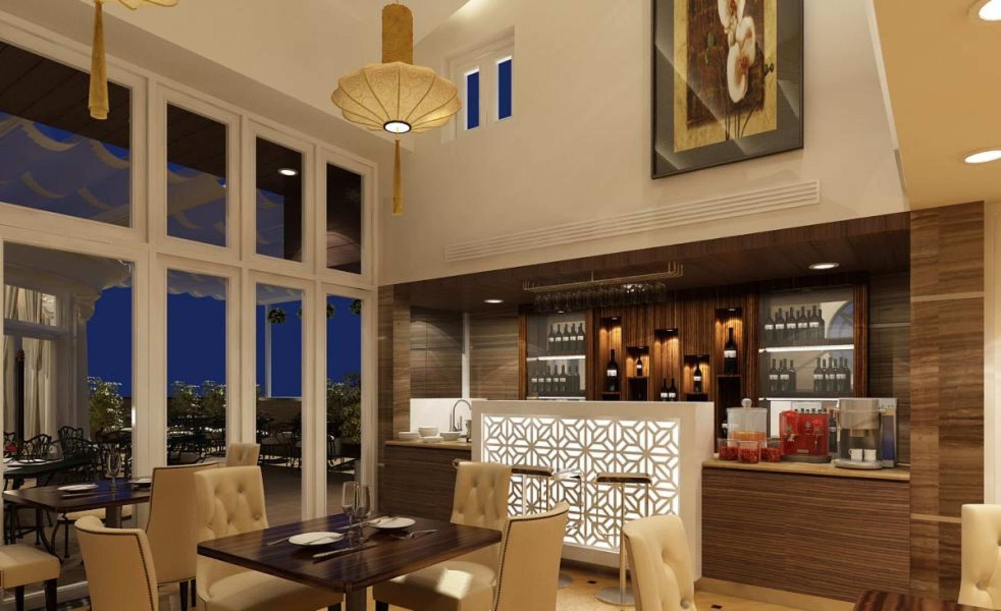 breakfast, lunch, dinner served; international cuisine