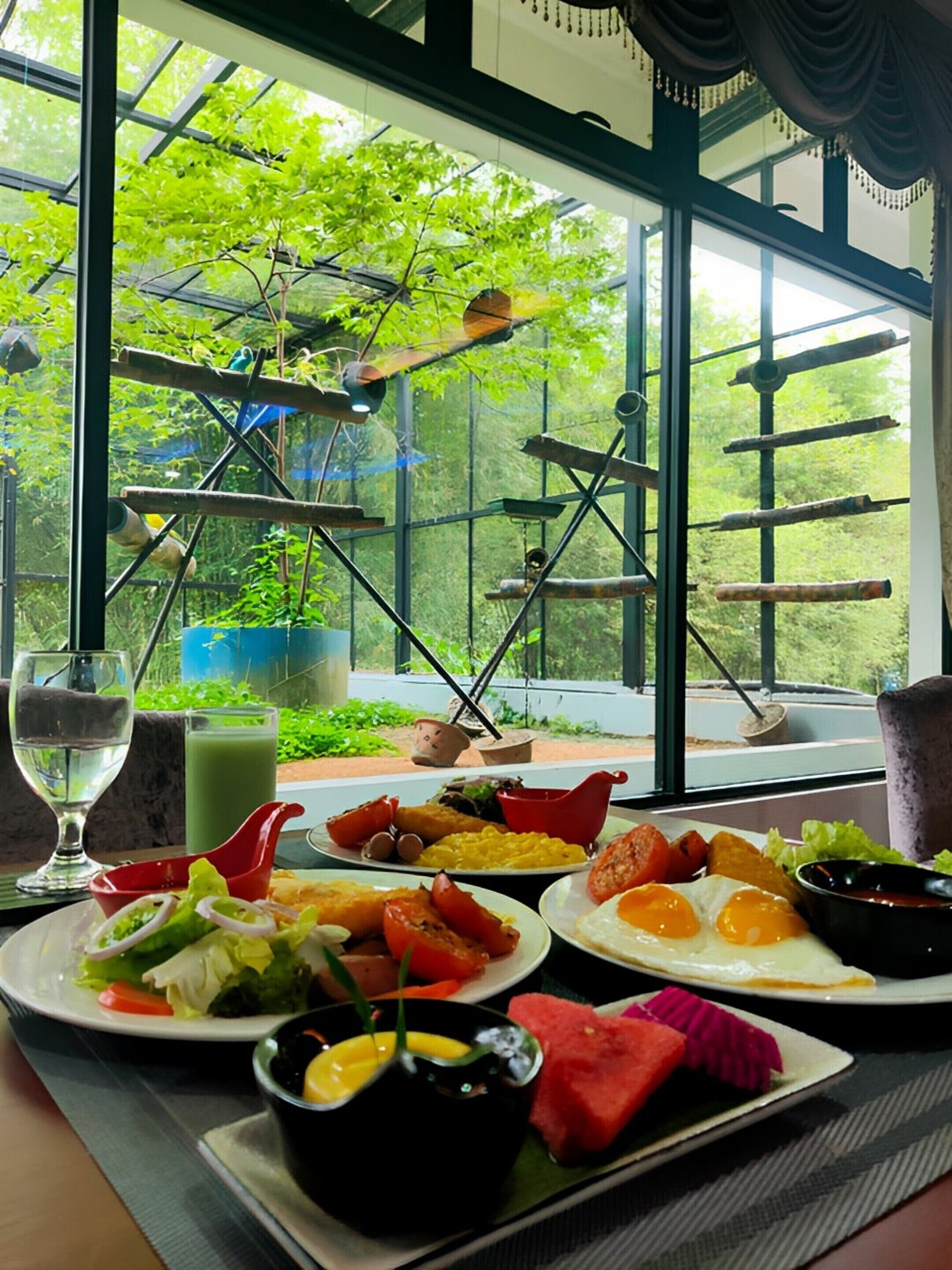 Free daily buffet breakfast 