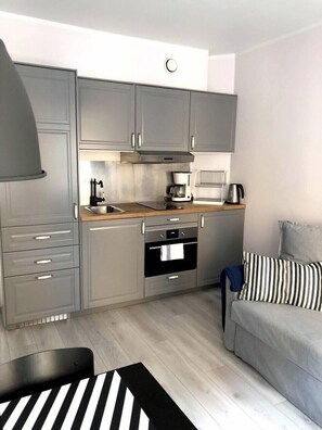 Căn hộ Economy, 1 phòng ngủ | Bếp riêng | Tủ lạnh, lò nướng, bếp nấu, máy rửa bát