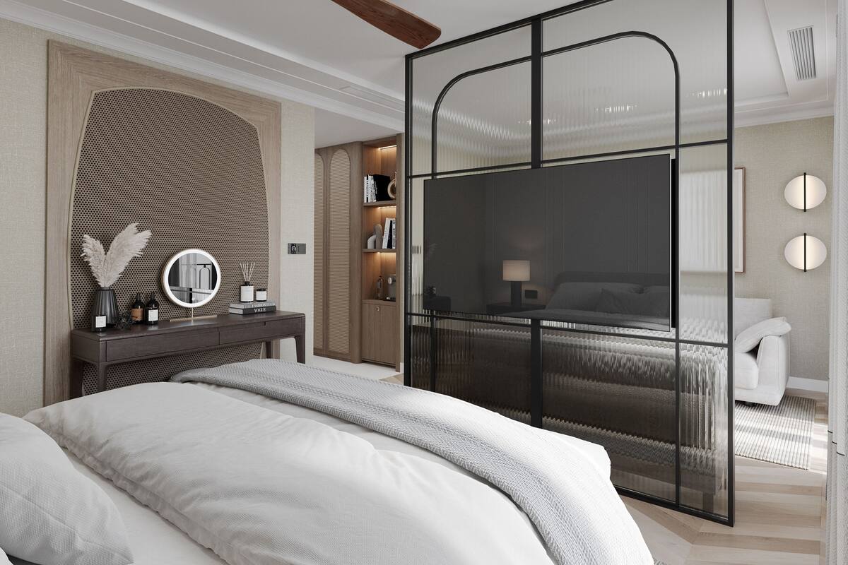 Junior kamer, uitzicht op zee | Luxe beddengoed, een minibar, een kluis op de kamer